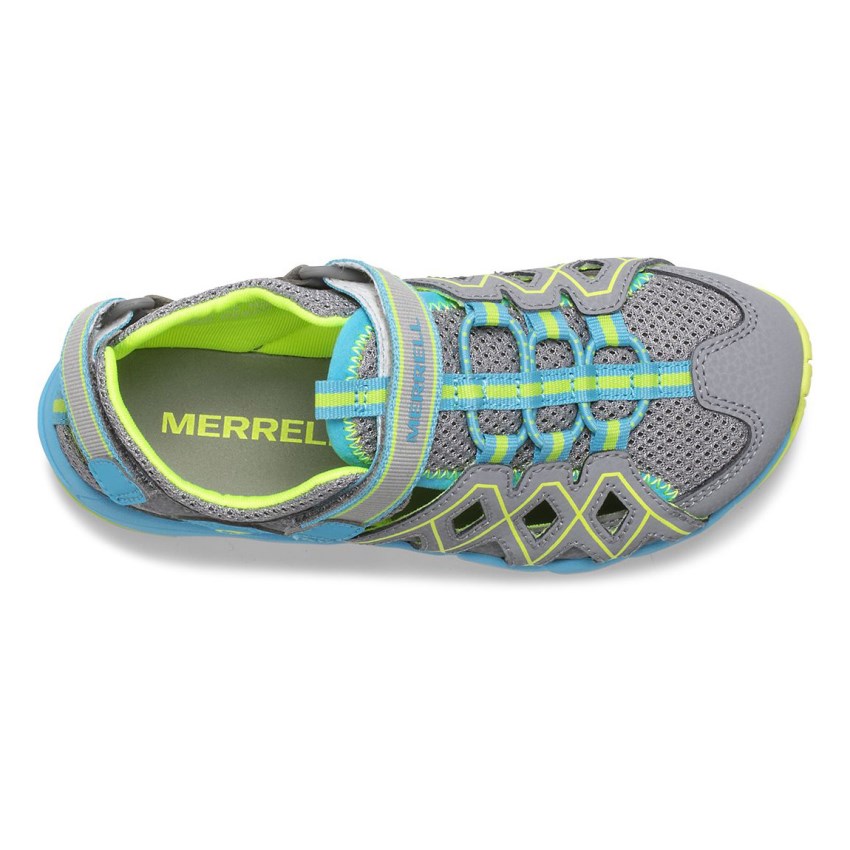 Sandales Merrell Hydro Quench Grise/Turquoise Enfant | E.A.TWWD